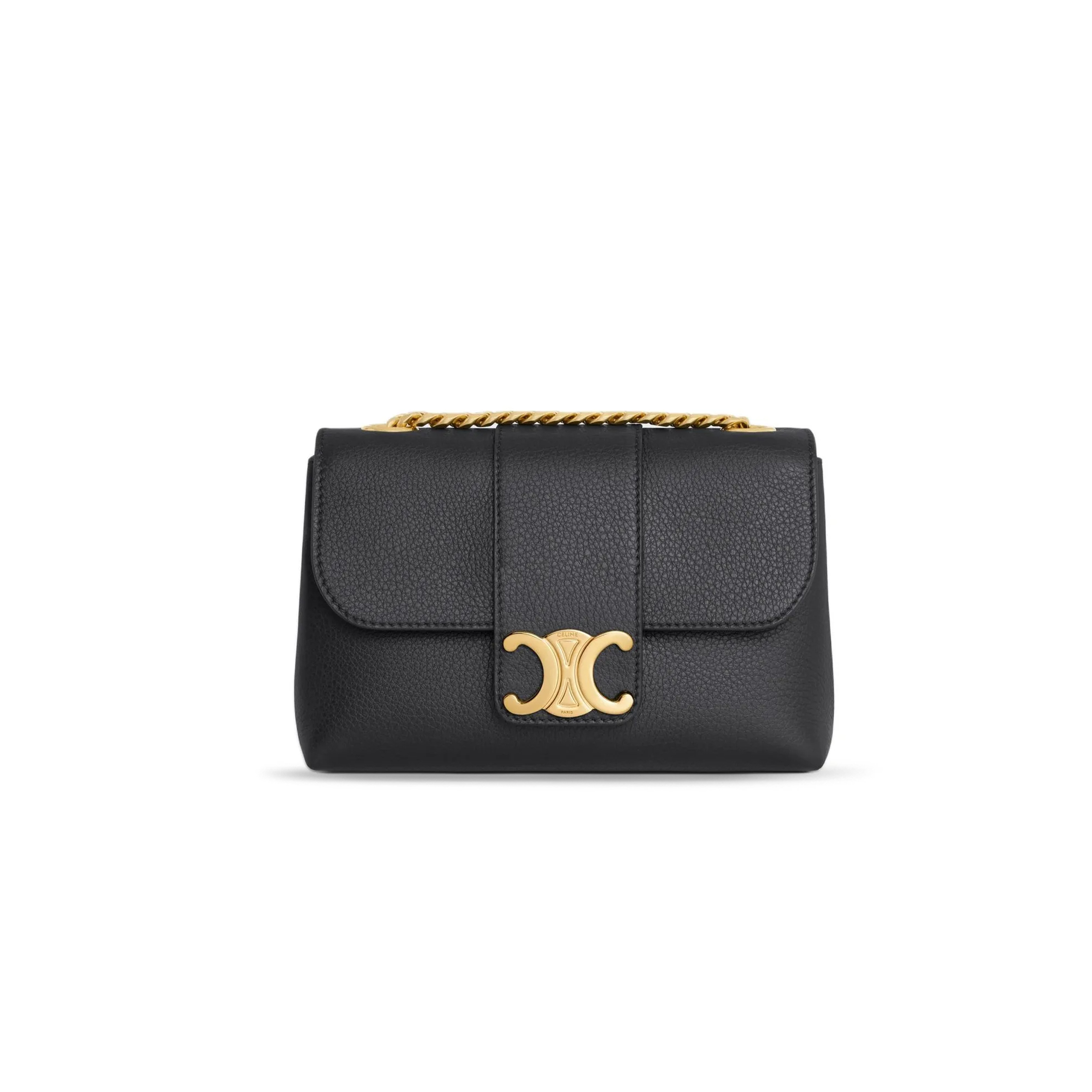 Ce**e medium shoulder bag in victoire soft cowhide 115853fdu.38no (25*15*8cm)